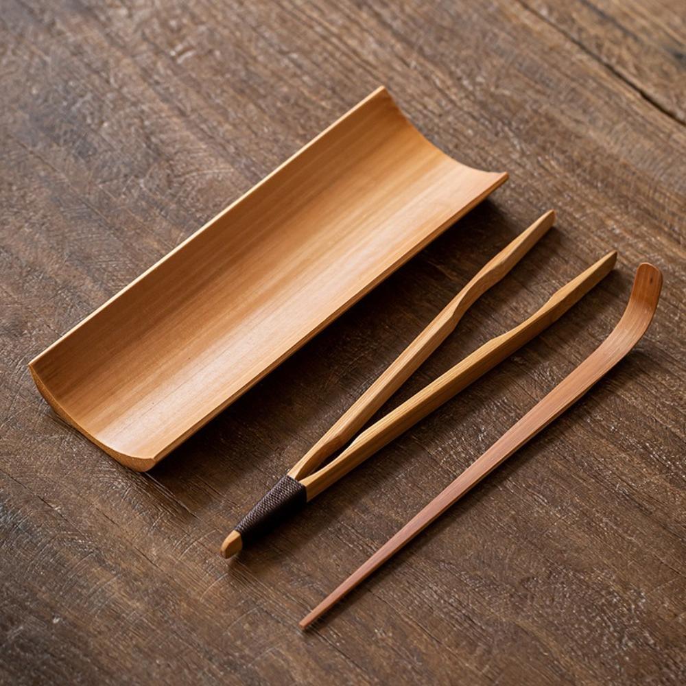 Natural Bamboo Tea Scoop Handmade Tea Needle Durable Tea Accessories Set office