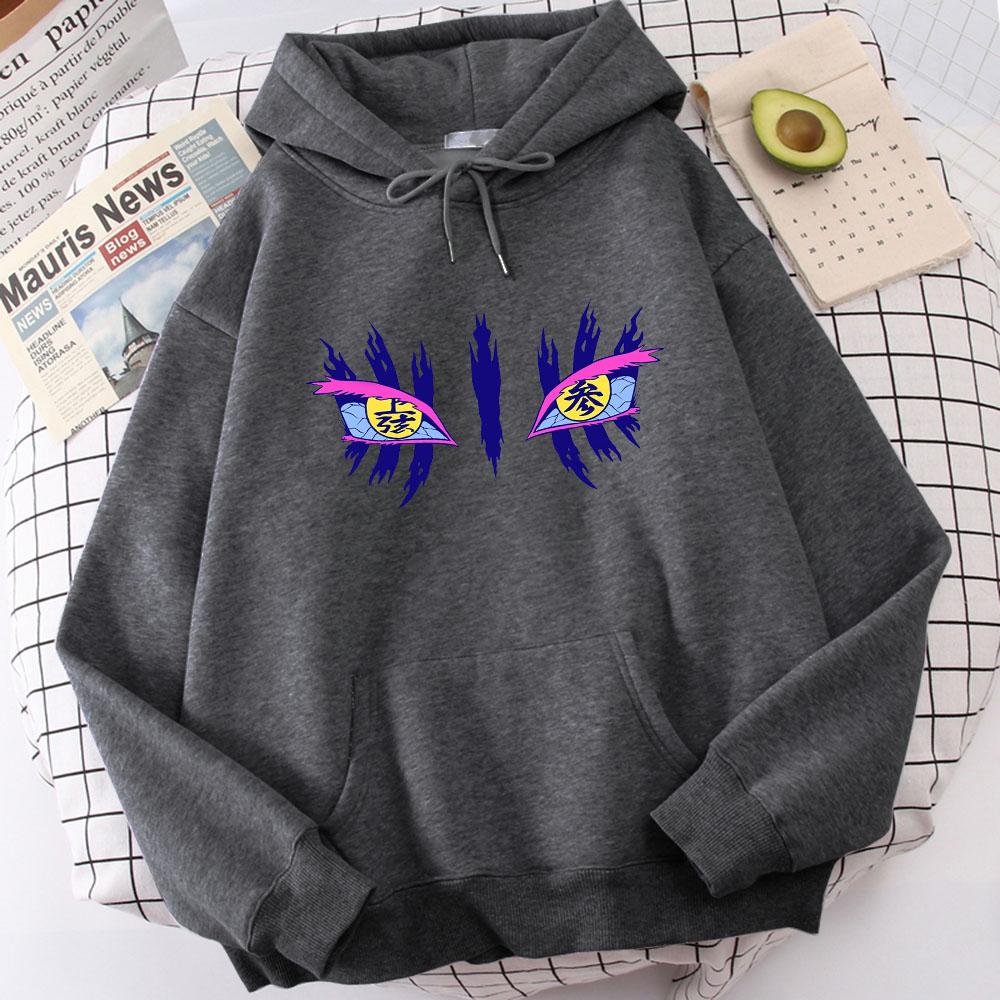 Женская толстовка с длинными рукавами Demon Slayer Akaza Eyes аниме с рисунком женская индивидуальная толстовка в стиле Харадзюку одежда