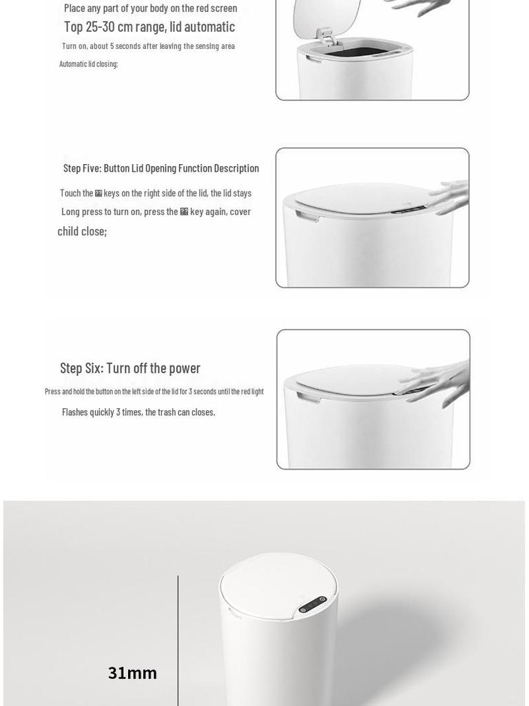 Автоматически считывающий интеллектуальный мусорный бак для домашнего и медицинского использования