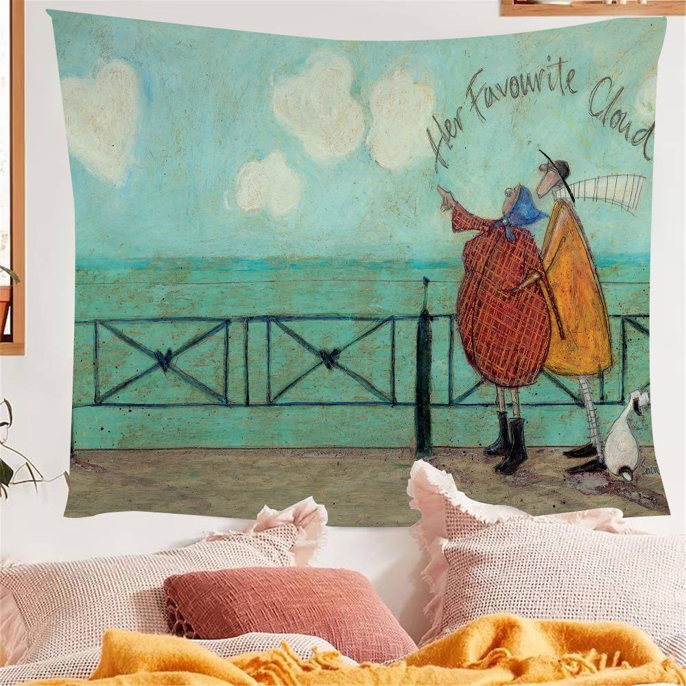 1PC SSam Toft Retro Nostalgia Colorful Tapestry Wall Hanging Bohemian Wall Tapestries Mandala Wall Hanging Sheets