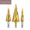 Step Drill Bit Cone Metal Drill Bits Set Multifunction Conical Drill Bit For Metal Titanium Stage Drills Drilling Tools