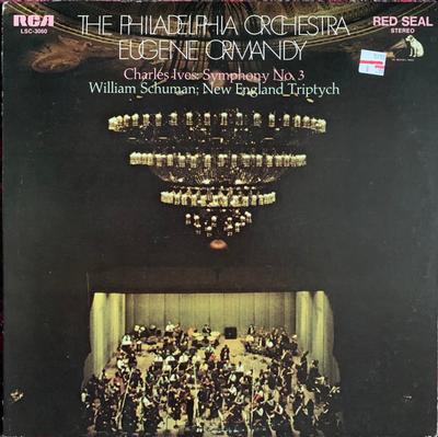 LP Пластинка ФИЛАДЕЛЬФИЙСКИЙ ОРКЕСТР, ЮДЖИН ОРМА - Симфония №. 3 / Новая Англия Триптих LSC3060 RCA Red Seal 1969 США Классика Б/у