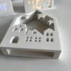 Форма для украшения Гибкая силиконовая форма для украшения офиса 3D фигурка дома Форма для изготовления настольного украшения