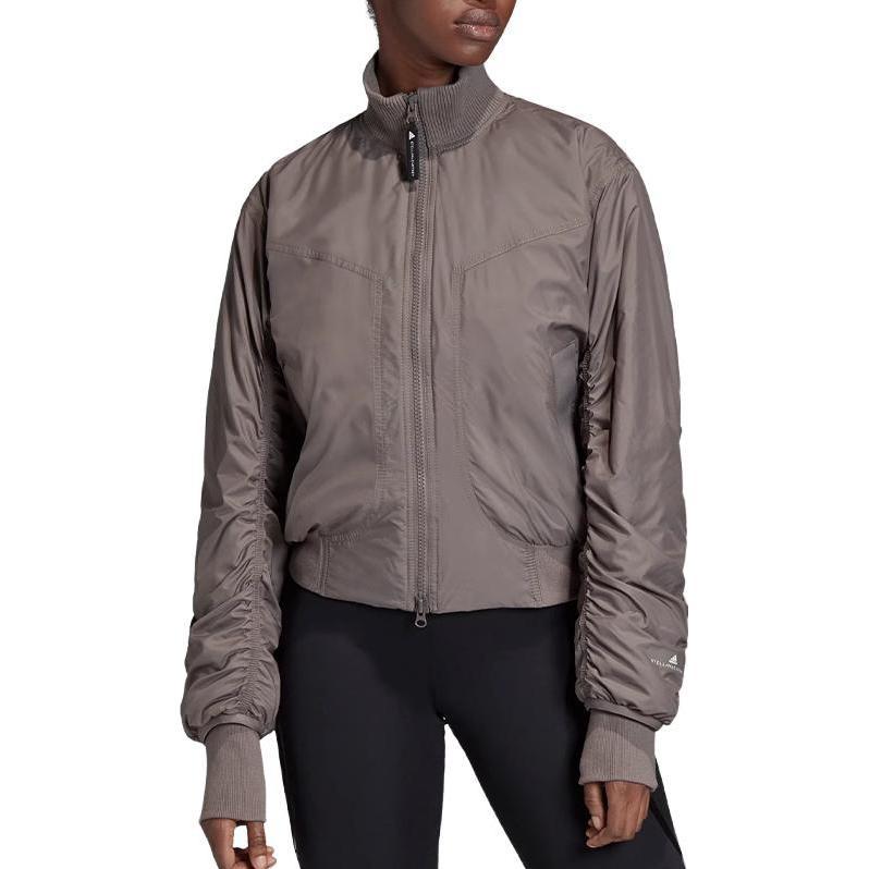 Adidas Jackets Women's Gray Stand Collar Moderate Other FK9679