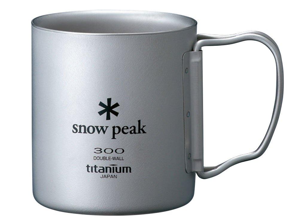 Кружка Snow Peak Titanium Double Mug 300 мл со складной ручкой MG-052FHR