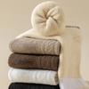 1/5 Pairs Fleece Medium Tube Tights Warm Polycotton Snow Socks Soft Sleeping Socks