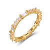 Minimalist Thin Rings for Women Shiny Cubic Zircon Stackable Finger Rings Stylish Girls Party Daily Wear Fashion Accessories