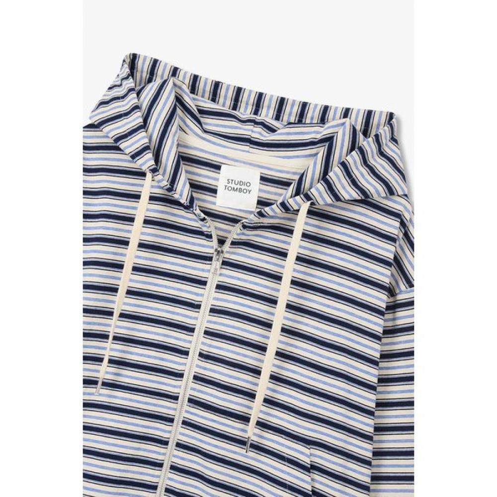 Studio Tomboy Stripe Zip Hoodie  9176213986 