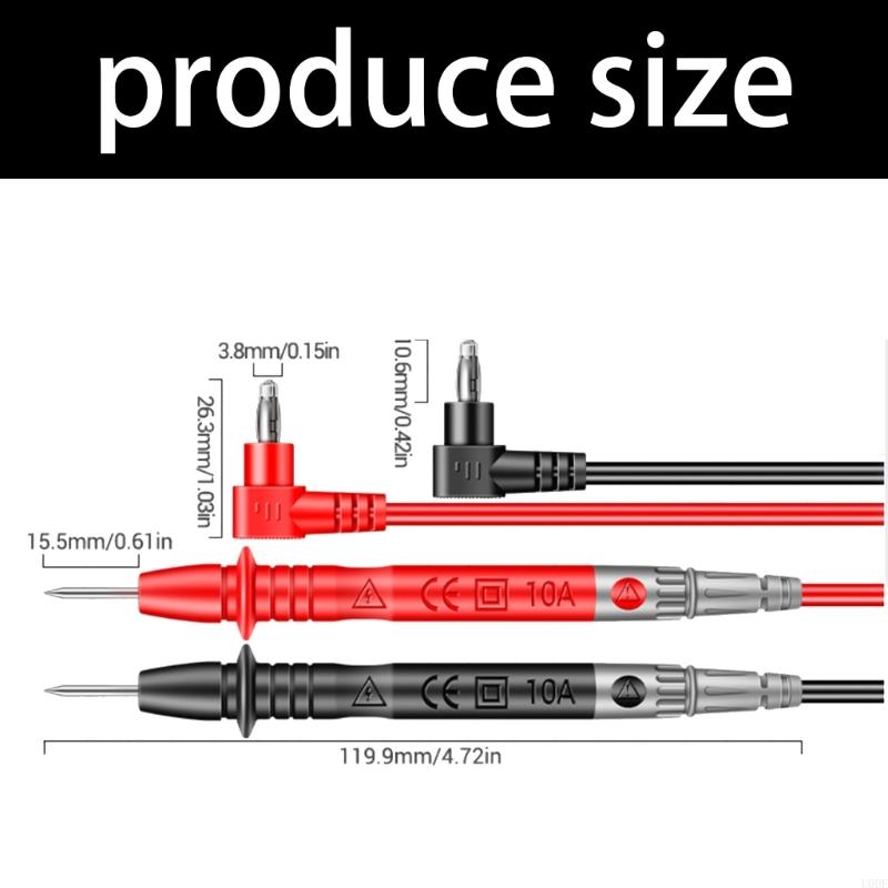 Test Leads Needle Pin Replacement Test Leads Multimeter Probe Wire Pen Cable Set Tester Wire 1000V Electric Test Probe
