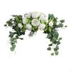 Artificial Flower Garland with Green Foliage for Party Decorations