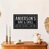Персонализированный металлический знак для гриля Anderson Bar Рустик Настенный декор Дом Патио Гостиная Подарок другу На улице
