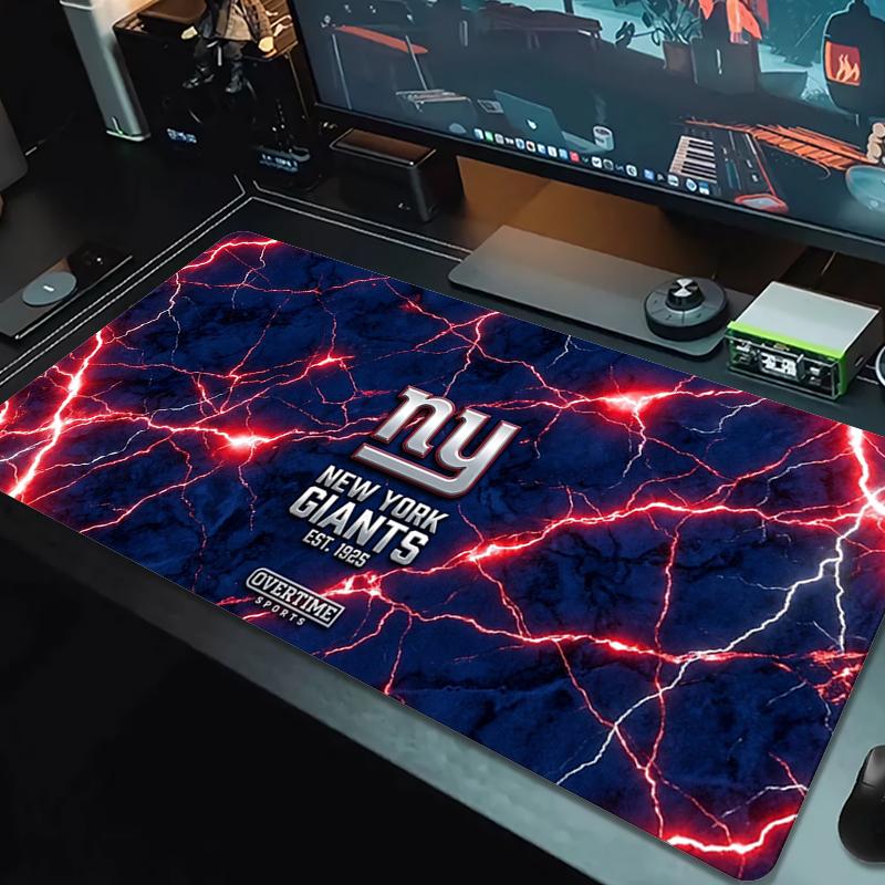New York Giants Mouse Pad Large Gaming Table Cushion Nonslip Laptop Tablet Big Mousepad Xxl Mat Mini Pc Playmat With Lock Edge