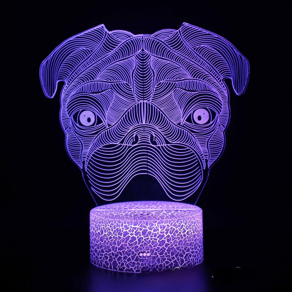 Cartoon Series 3D Night Light LED Colorful Touch Remote Control USB Creative Desk Lamp