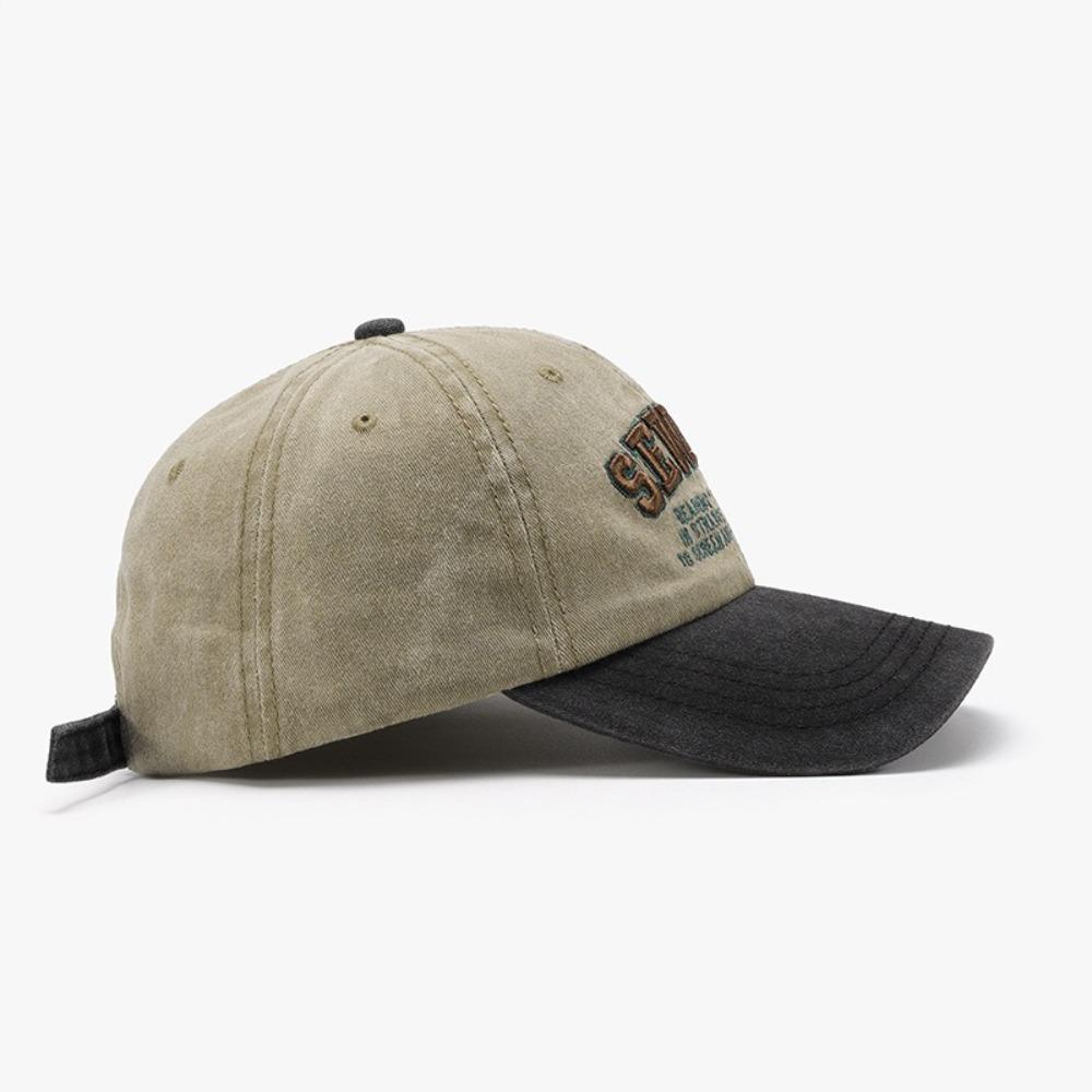 Letter Embroidery Baseball Caps Washed Sunscreen Cap Casual Dad Hat Unisex