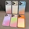 Новый высококачественный чехол для мобильного телефона iPhone17 с градиентным изменением контрастных цветов, подходит для Apple 15, 16promax, полностью закрывающий объектив 14