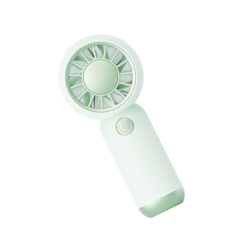 Small Handheld Fan Plastic Texture Suitable for Indoor-Green