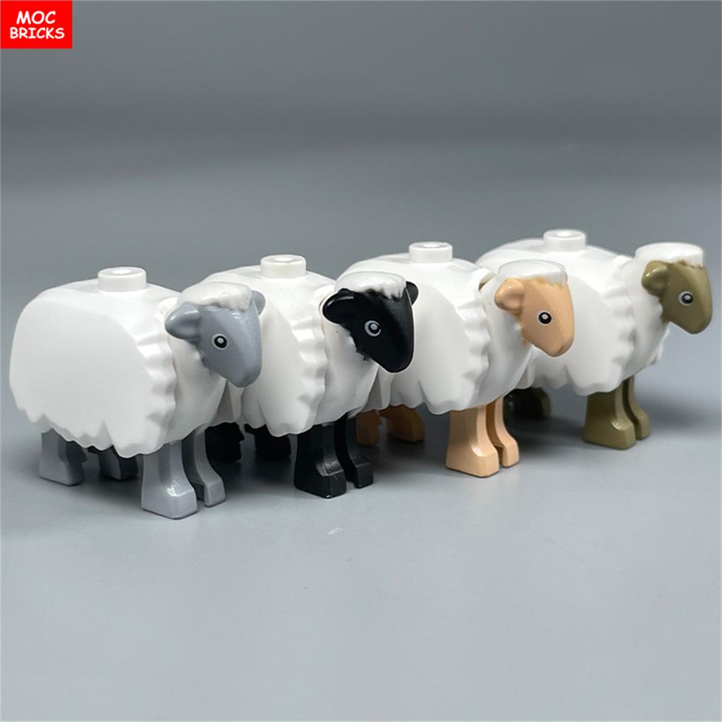 Кирпичики MOC Джунгли Подлесок Лесное животное Обезьяна Коза Жираф Птица Ночная сова Аксессуары Строительные блоки Игрушки-друзья Подарки