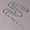 Imitation Pearl Rosary Beads Pendant Chain Handmade Beads Religious Pendants  Christian Jewelry