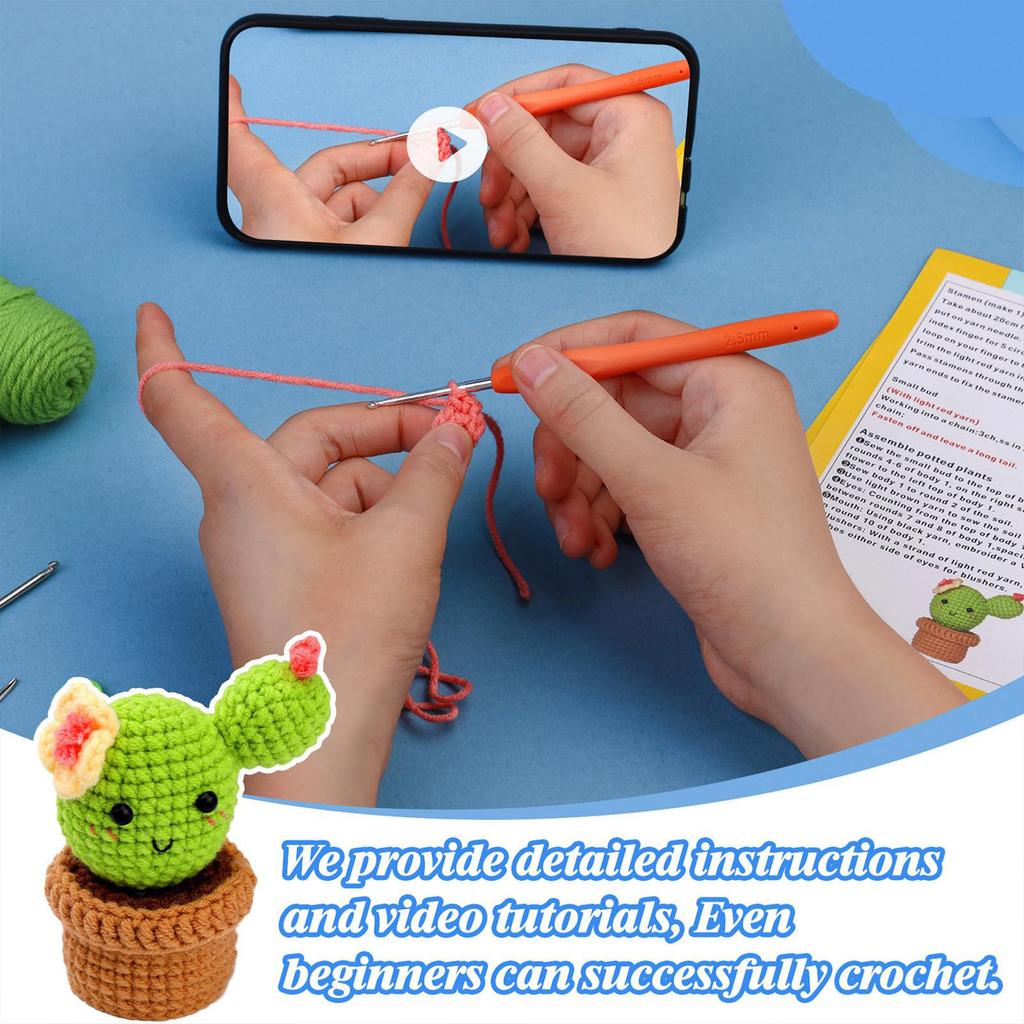 Beginner Hand Woven DIY Crochet Hook Material Bag