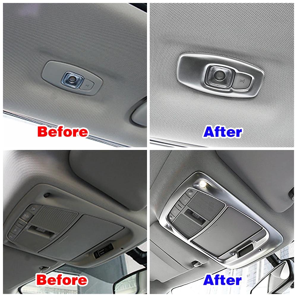 Для Renault Koleos 2017-2020 Защитная крышка лампы для чтения Молдинг Отделка Внутренняя наклейка Аксессуары из АБС-пластика Для Samsung QM6