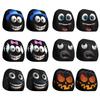 Pack Of 2 Elastic Cartoon Car Headrest Covers Funny Big Eyes Design Universal Fit For Cars Trucks Vans Durable Polyester Fabric