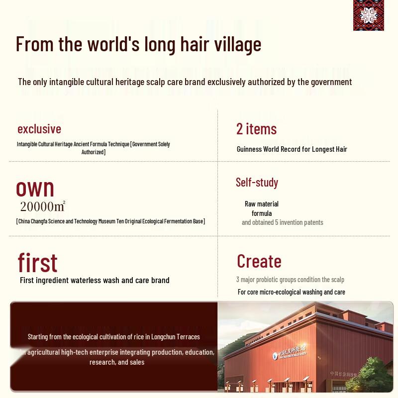 Long Hair Xiaozhai Rice Water 3 Probiotic Anti-Dandruff Shampoo