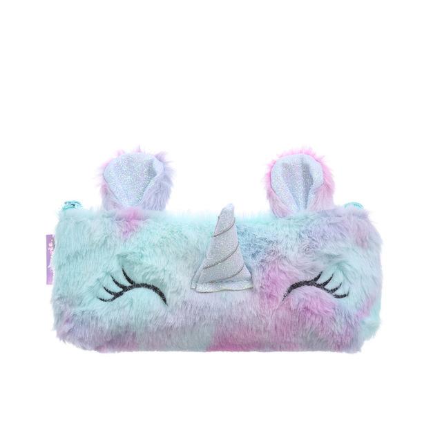 Плюшевый Единорог Очаровательная Пеналы Licorne Kawaii Девочки Estuche Para Lpices для Trousse Astuccio Холст Школьный School Cartuchera Высокое Качество
