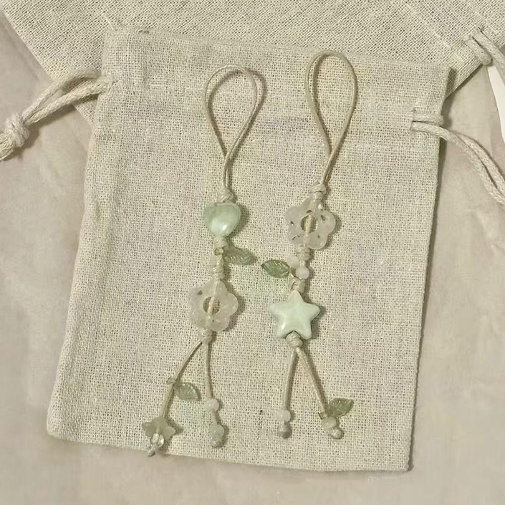 Pastel Colors Star Flower Phone Charm Bag Decoration Phone Lanyard  Telephone Accessories