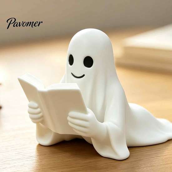 Новинка Подарок для чтения Закладка для книги в виде призрака, 3D-печатная закладка для страниц на Хэллоуин, Тематические инструменты Легкий зажим из PLA для студентов и офисных принадлежностей