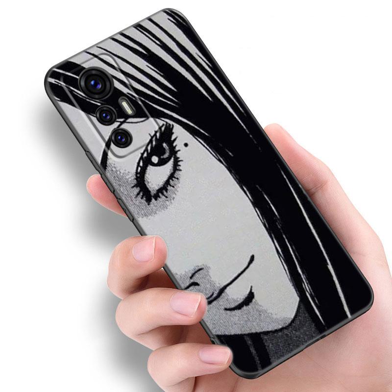 Junji Ito Terror Horror Anime Phone Case For Xiaomi Mi A2 8 9 SE Note 10 10T 11 12 Lite 9T 11T 12S 12T Pro A3 6X 12X Black Cover