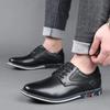 Brand Men Shoes Business Leather Shoes Office Casual Shoes for Men Black Oxfords Breathable Male Loafer Comfort Men Shoe Size 48