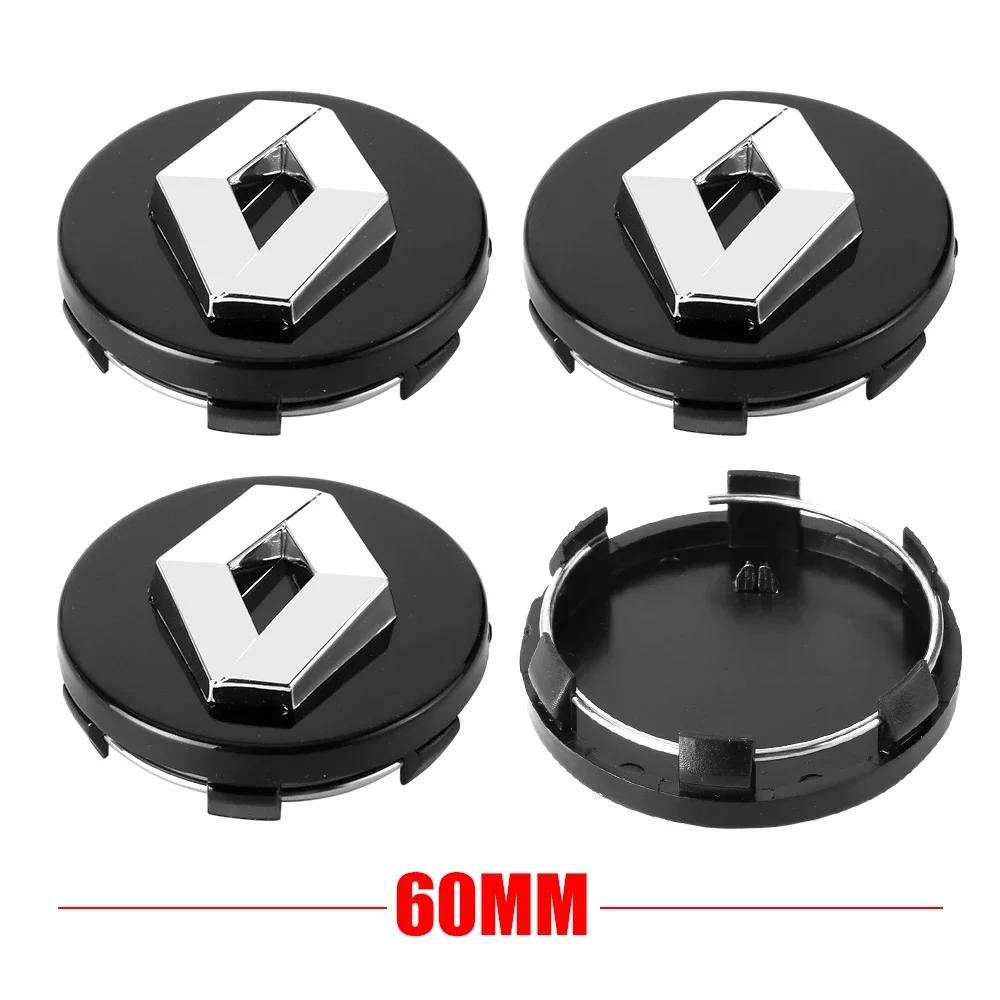 For Renault 2026 New Hub Caps For Renault Megane 2 3 4 Twingo Clio Talisman Captur Trafic Kwid Scen 4Pcs 56mm 60mm Car Wheel Cen