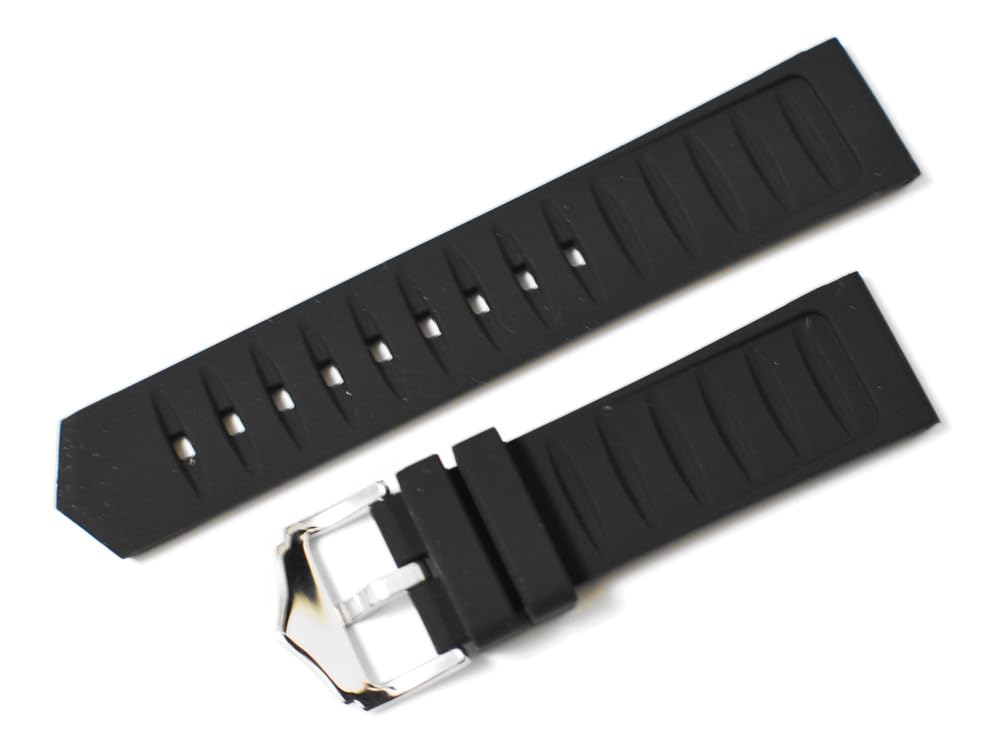 King Watch Parts Compatible with Tag Heuer Rubber Belt for Formula 1 External Product Black 20mm [Import Original]