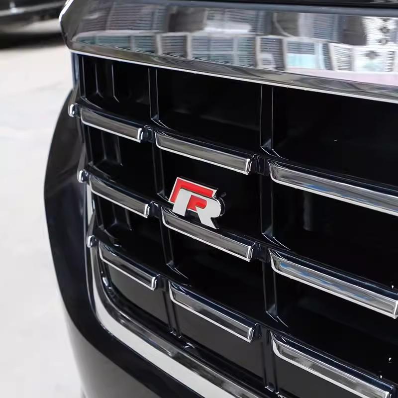 JPO1 3D Metal Car Grilles Emblem Auto Trunk Fender Mark Label Stickers For VW GTI Polo Golf Passat Tiguan Arteon Touareg CC Taigo GTE