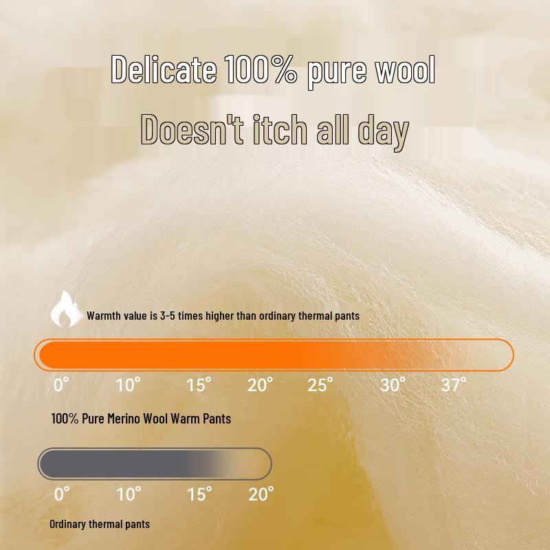 Mao Ren Мужские термокальсоны из 100% чистой шерсти