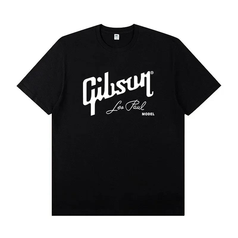 Новая коллекция Slash Gibson Les Paul Стильный и повседневный Высококачественный Графическая печать Круглый Хлопок Самый продаваемый Круглый вырез мягкий