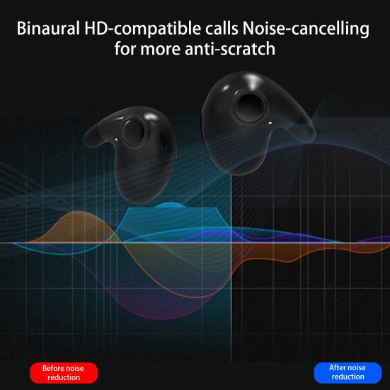 Bluetooth-совместимые наушники Интеллектуальные Водонепроницаемые Музыкальные Беспроводные Наушники с Шумоподавлением Аксессуар для Телефона