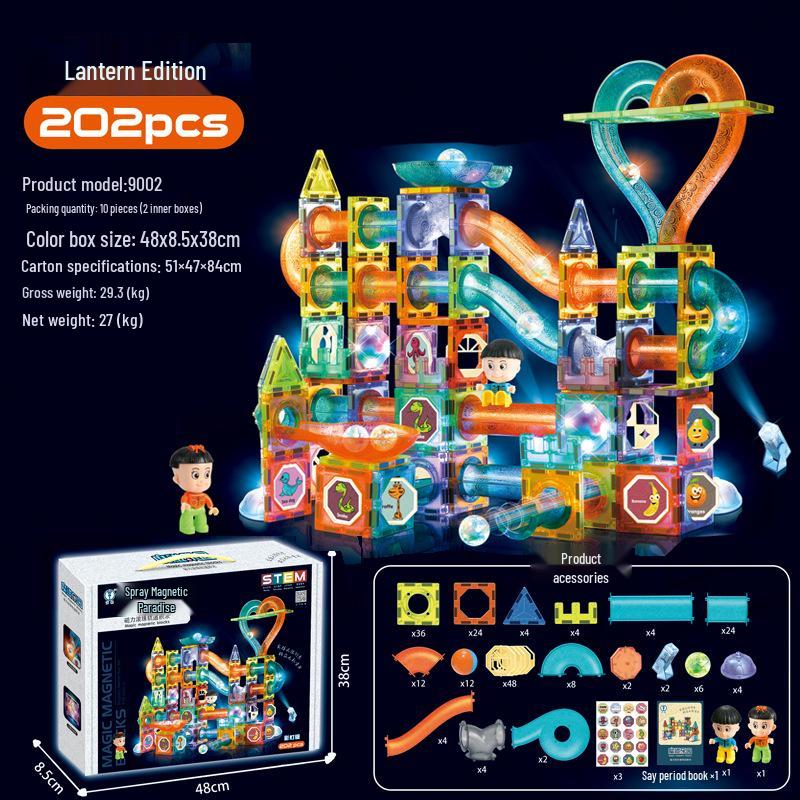 Магнитные шариковые строительные блоки Diger Pipeline: Красочный развивающий набор игрушек для детей