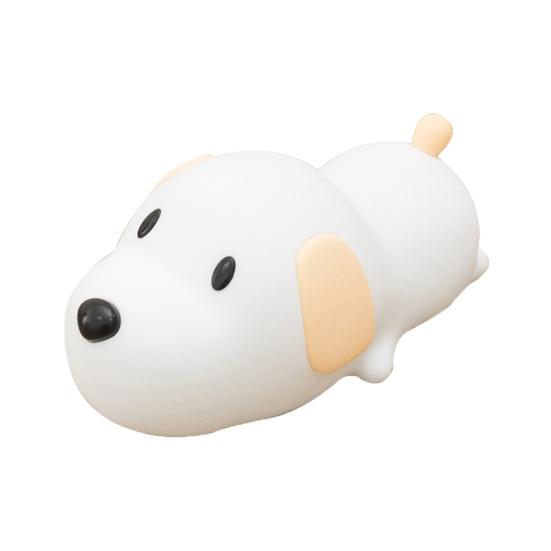 Светодиодный ночник с милой собакой и таймером, бесступенчатая регулировка яркости, сенсорный датчик, ночник, прикроватный светильник, украшение для спальни