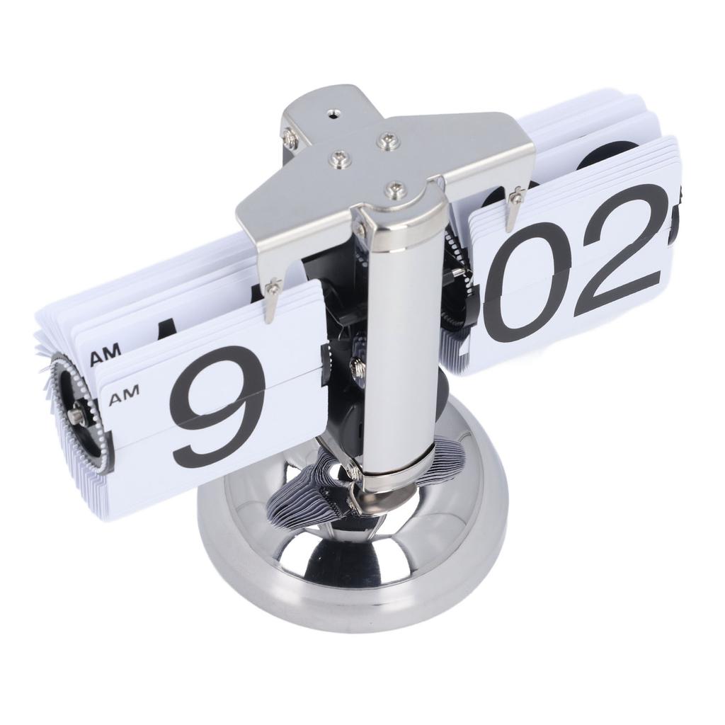 Винтажные цифровые откидные часы с питанием от батареи, регулируемое время, нержавеющая сталь, механические откидные часы