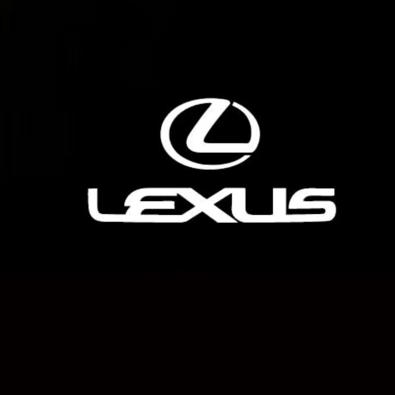 PHL1  2026 Hot Interior Stickers 2Pcs LED Car Welcome Door Lights Emblem Accessory For Lexus F SPORT GX460 Ct200h IS250 ES 220D IS200
