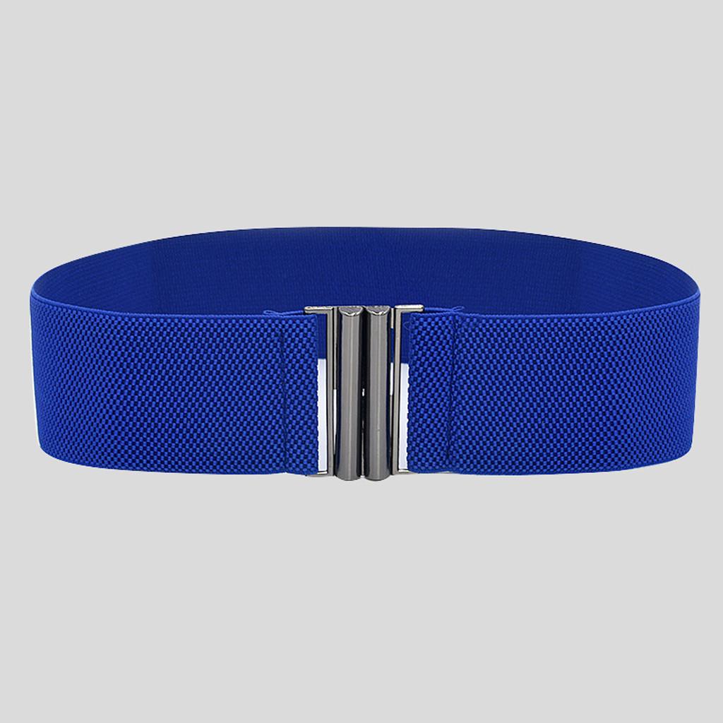 Модные женские широкие ремни, женские широкие эластичные ремни с пряжкой на талии, эластичное платье