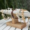 Stylish Jewelry Display Holder Craft from Sturdy Wood and Lint Suitable for Professional and Personalize Collections