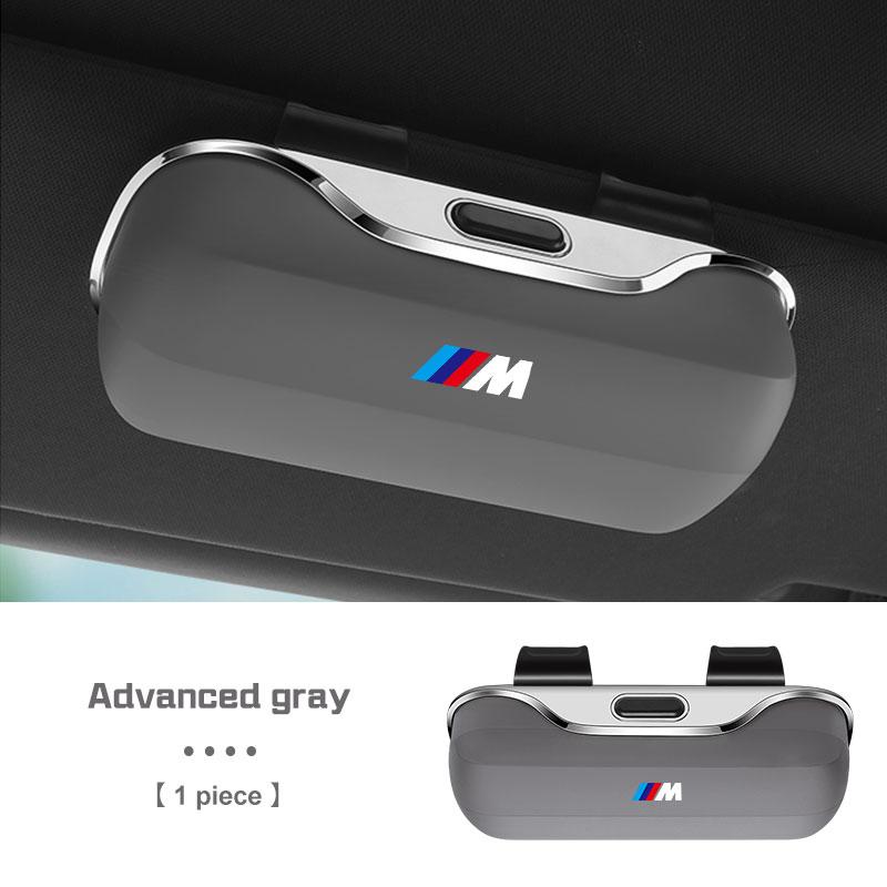 For BMW 1 2 3 4 5 6 7 Series X1 X2X3X4 X5 X6 X7 F48 E70 E90 E60 G30 G20 I7 Press Switch Car Glasses Box Sun Visor Glasses Holder TS2