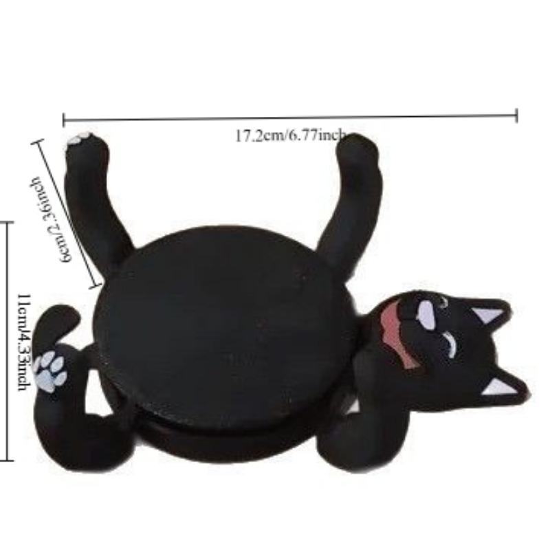 1 шт. Милые подставки под стаканы с котиками, 3D-печать, милый держатель для чашки в виде котика, настольное украшение