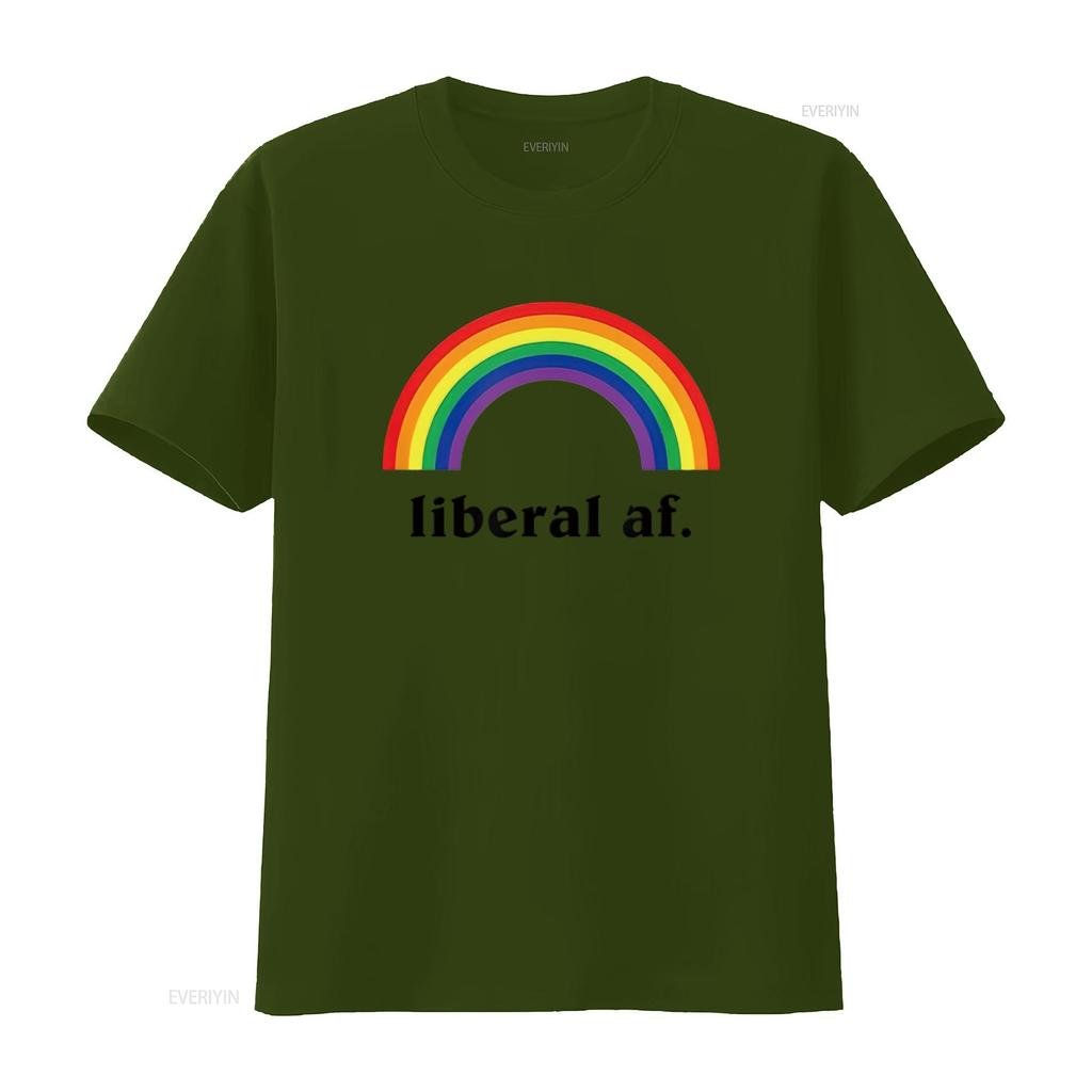 Mens Liberal Af T Shirt For Awesome Funny Sarcastic Democrats White Large vintage Washed Stylish Soft Unisex Comfortable