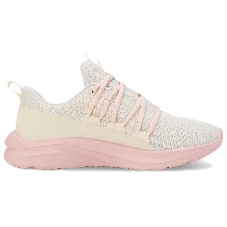 Puma Унисекс кроссовки для образа жизни Softride One4All, низкие, бежево-фиолетовые, 377672-16