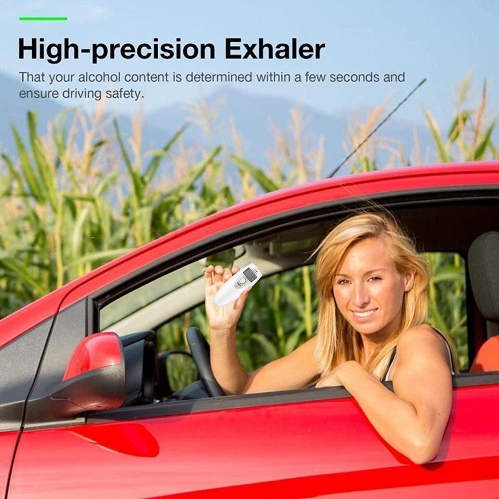 Plastic Breathalyzer Analyzer LED Digital Display Blow Breathalyzer Universal