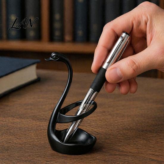 Modern Desk Storage 3D Printed Swan Pen Holder, Decorative Organizer, Aesthetic Small Organizer Container, Minimalist Stationery Holder for