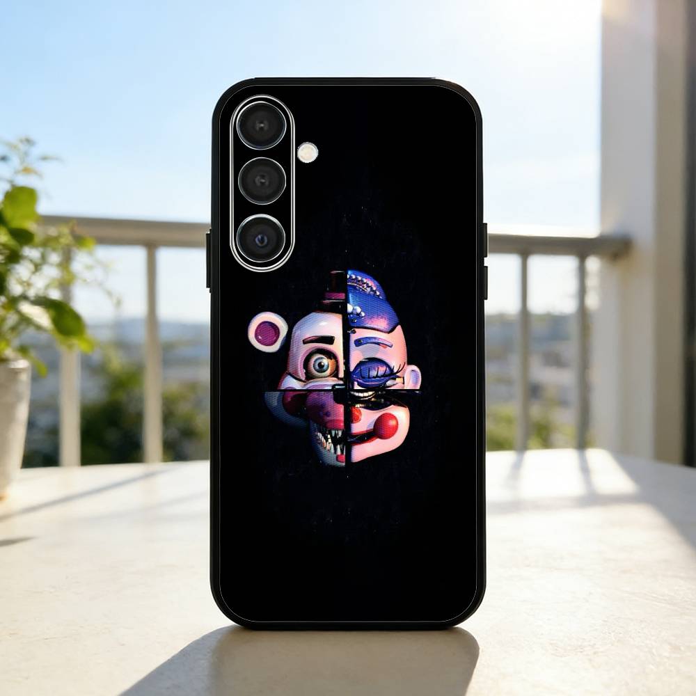 Five N-Nights At F-Freddys Fnaf Phone Case For Samsung A73,A21s,A22,A31,A32,A52,A53,A71,A80,Soft Black Shell